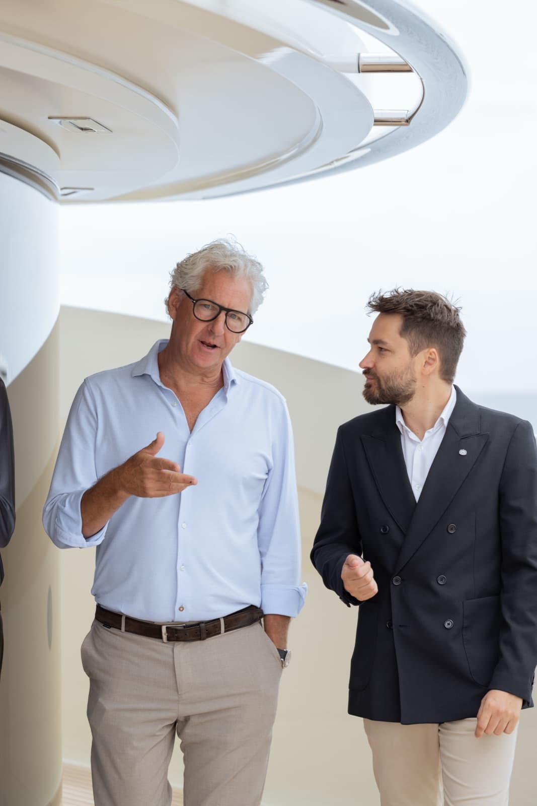 Jan-Jaap Minnema in conversation aboard a superyacht