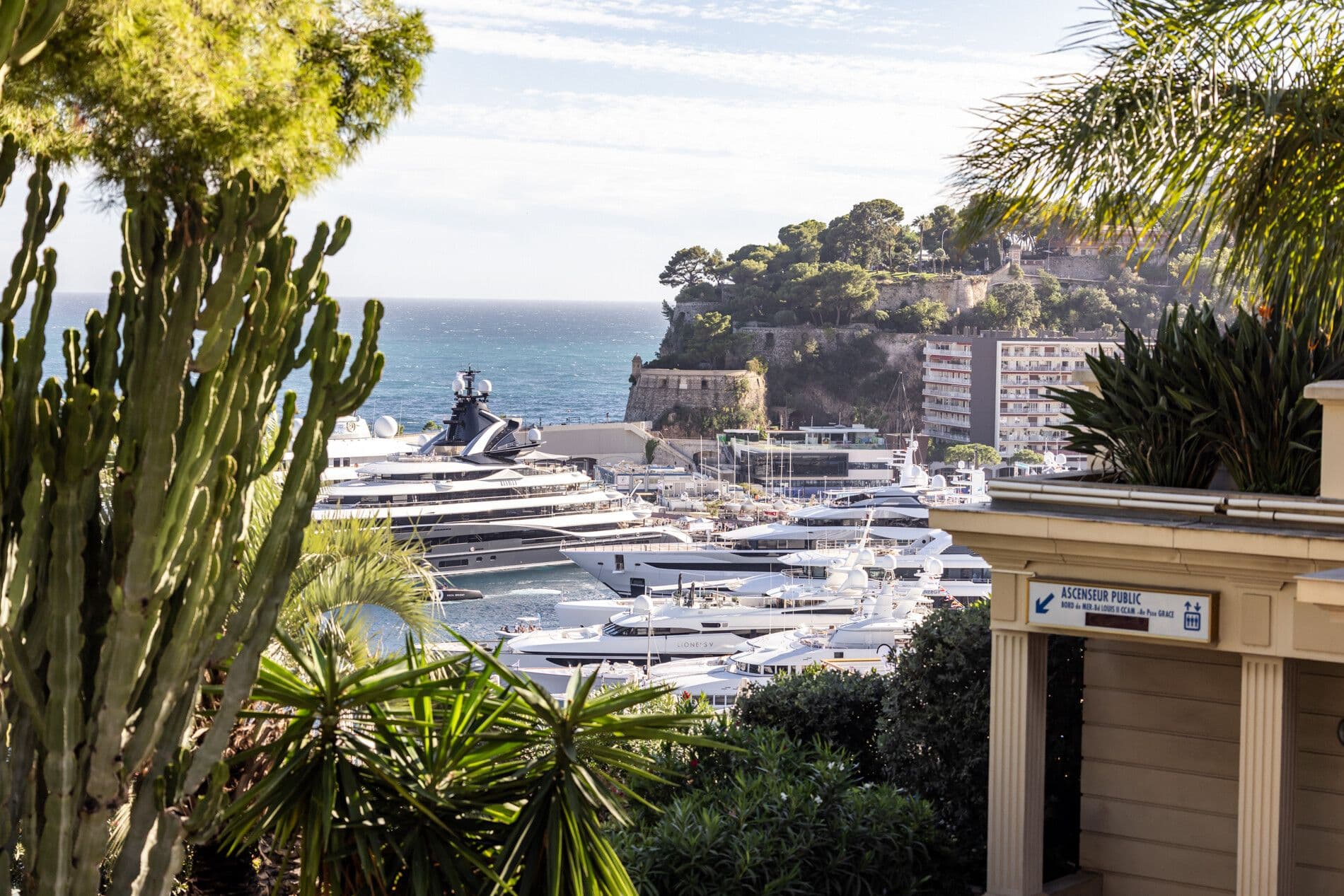 Superyachts in Monaco harbour at the Monaco Yacht Show — Fraser Yachts
