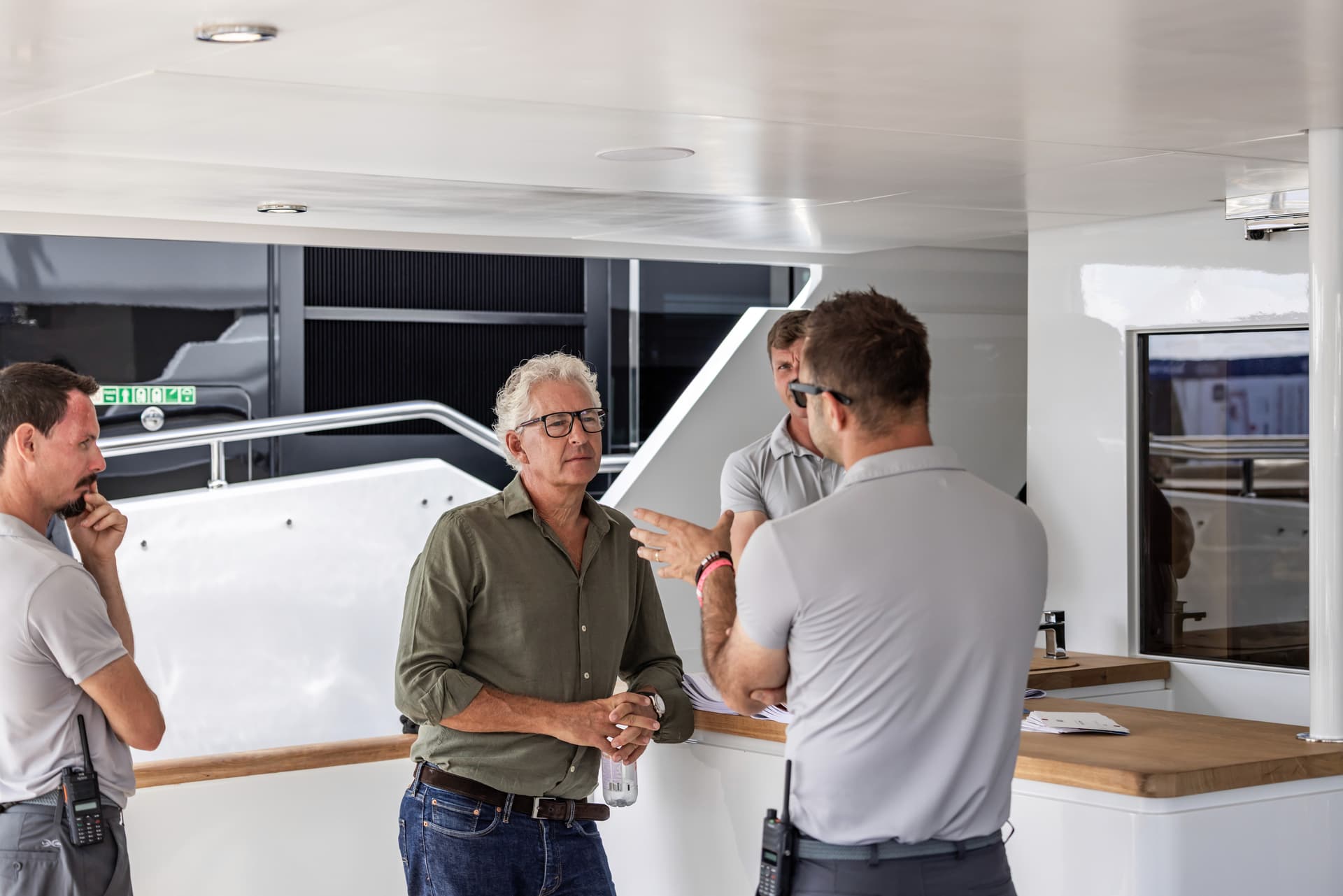 Jan-Jaap Minnema on yacht deck